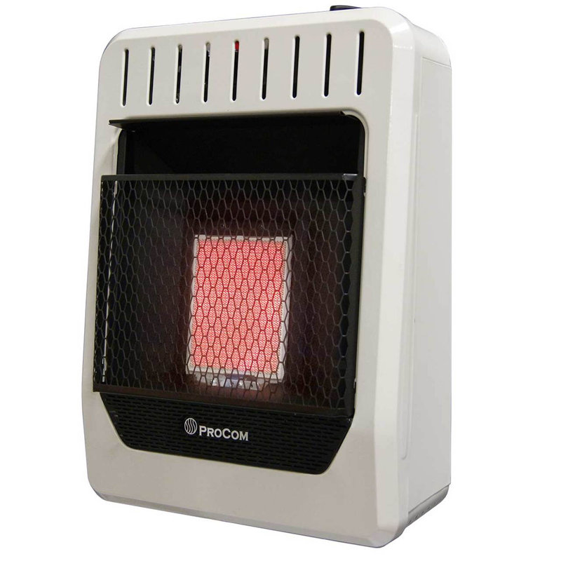 Procom Heating Dual Fuel Ventless Plaque Natural Gas And Propane Infrared Wall Mounted Heater With Automatic Thermostat Wayfair