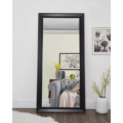 Chappell Beveled Full Length Huge Floor Mirror XL Mirror Large Standing Silver Floor Mirror