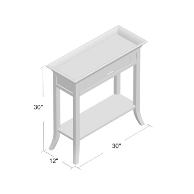 Solid Wood Traditional Tray Edge Hall Stand