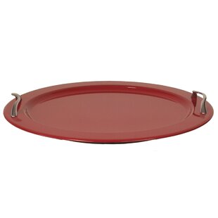 red round serving tray