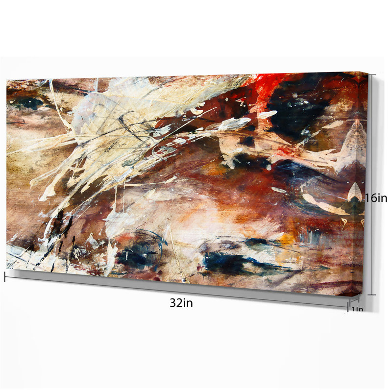 East Urban Home Contemporary Eye Abstract Art Oil Painting Print