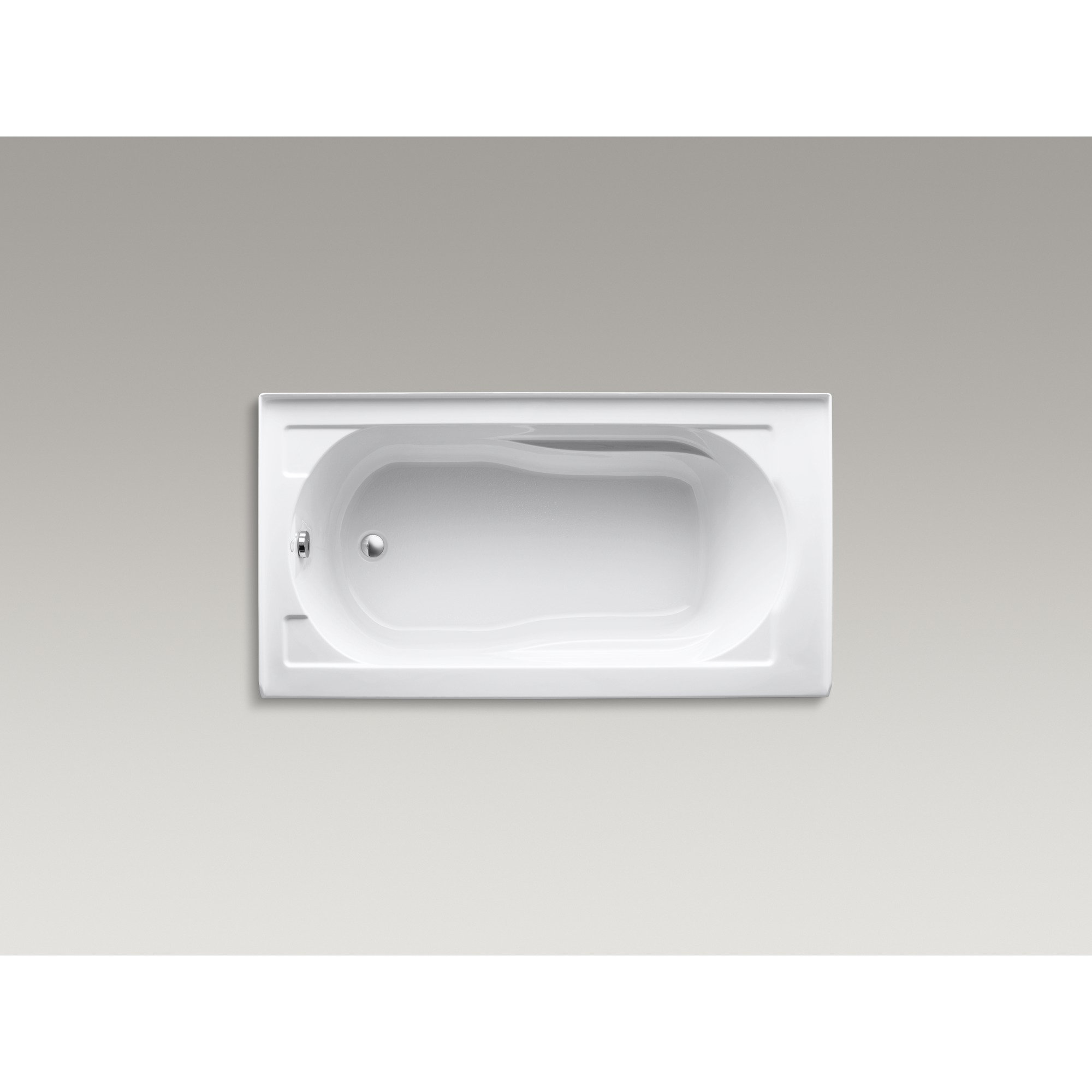 K1184LA0 Kohler Devonshire 60" x 32" Alcove Soaking Acrylic Bathtub