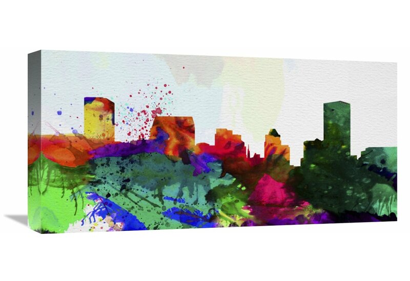 Naxart Baltimore City Skyline Painting Print On Wrapped Canvas Wayfair