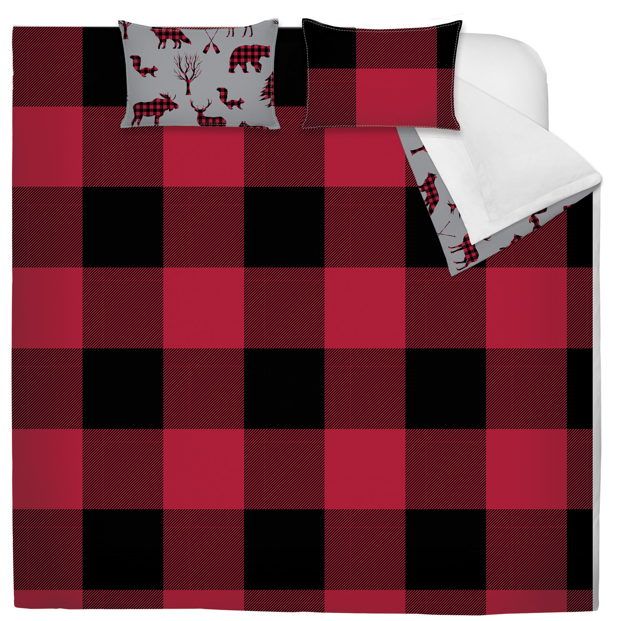 Trent Austin Design Spradling Printed Plaid Reversible Comforter