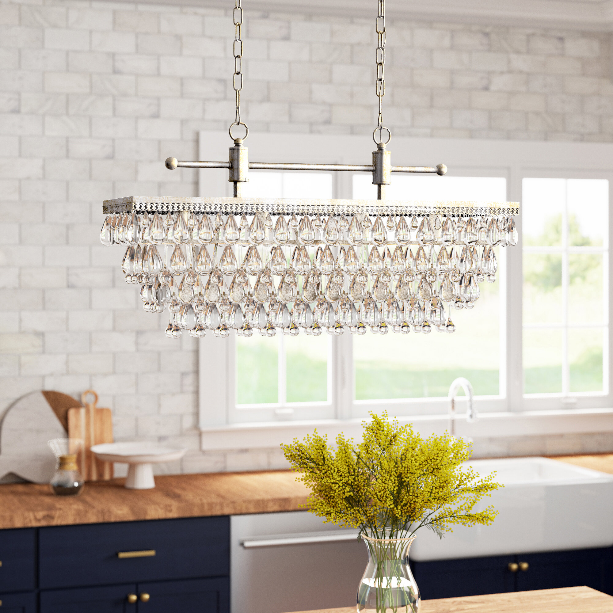 4 light kitchen island pendant