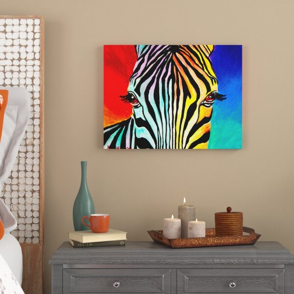 World Menagerie Zebra Painting Print On Wrapped Canvas Reviews