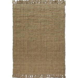 Hand-Woven Beige Area Rug