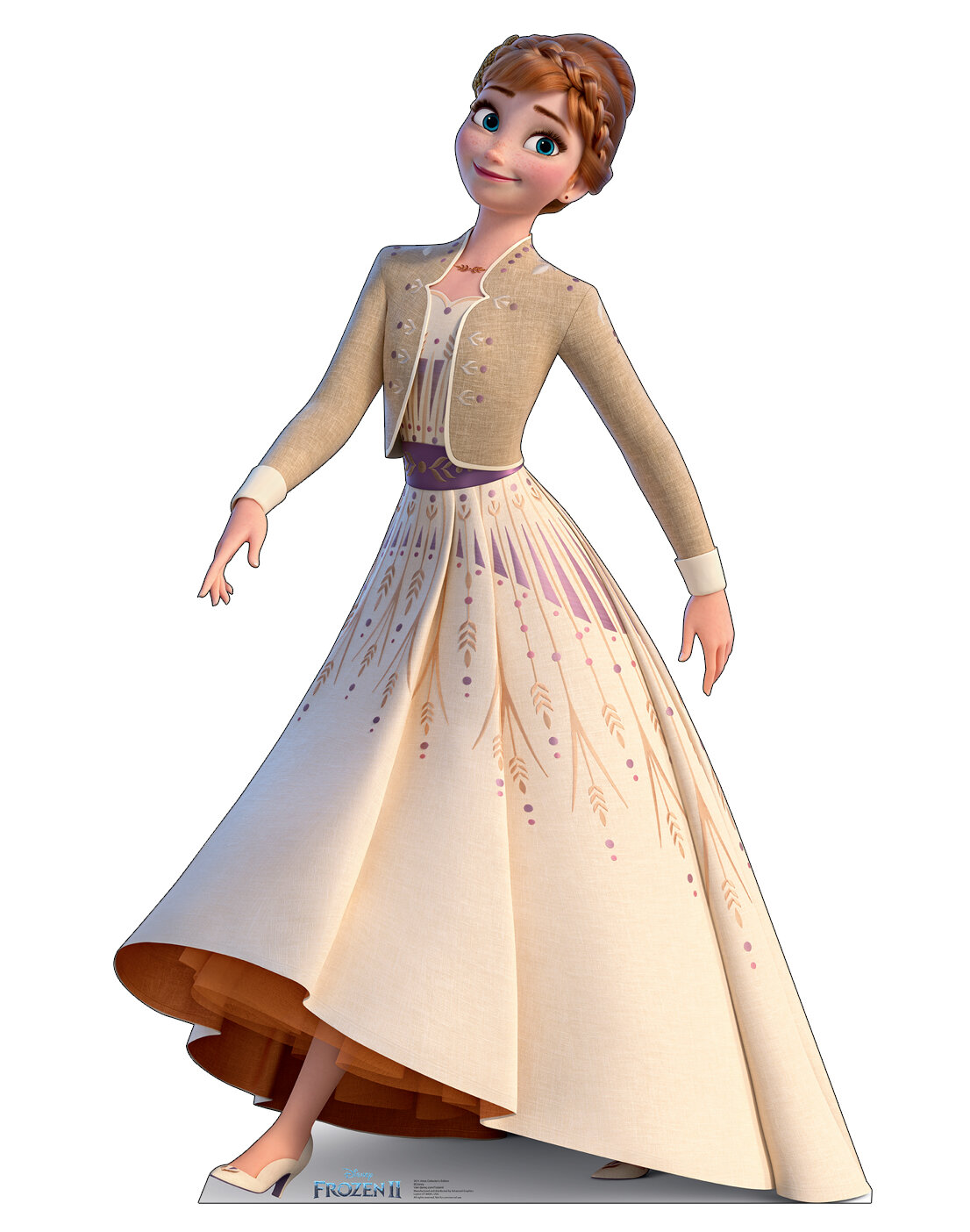 ANNA FROM DISNEY FROZEN FEVER CARDBOARD CUTOUT/STAND UP GREAT FOR FROZEN FANS 