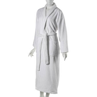 West Oak Lane 100 Cotton Terry Cloth Bathrobe With Pockets