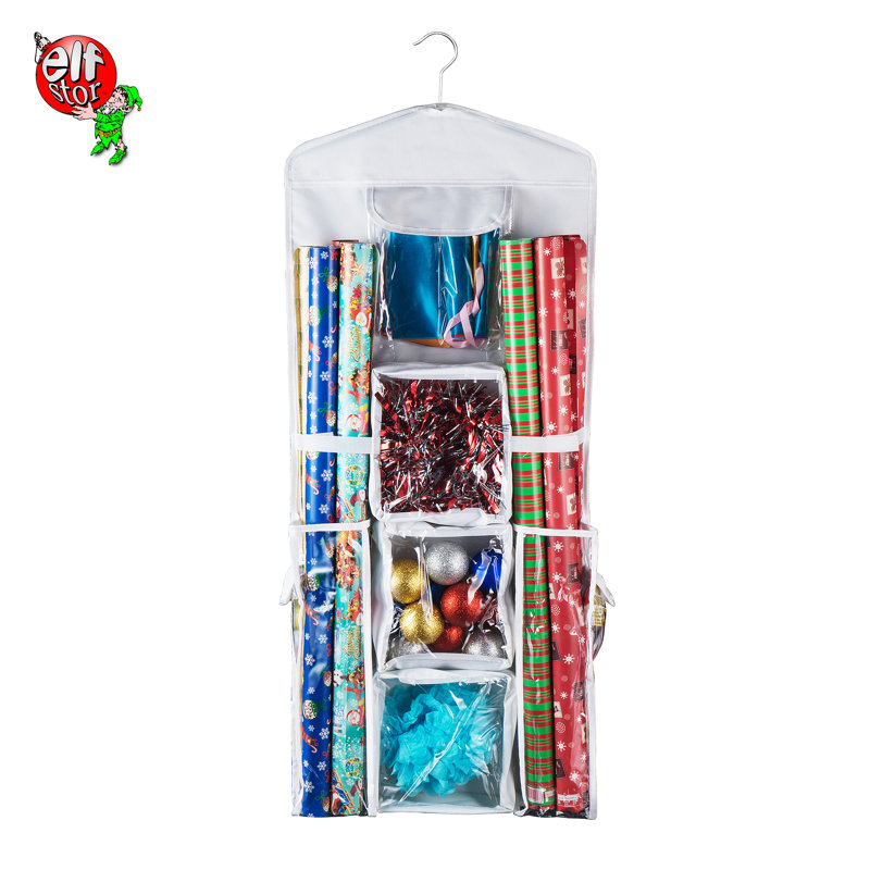 The Holiday Aisle Hanging Gift Wrap Storage Bag Reviews Wayfair