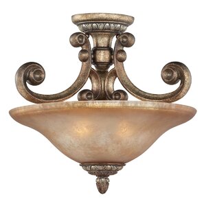 Carlyle 2-Light Semi Flush Mount