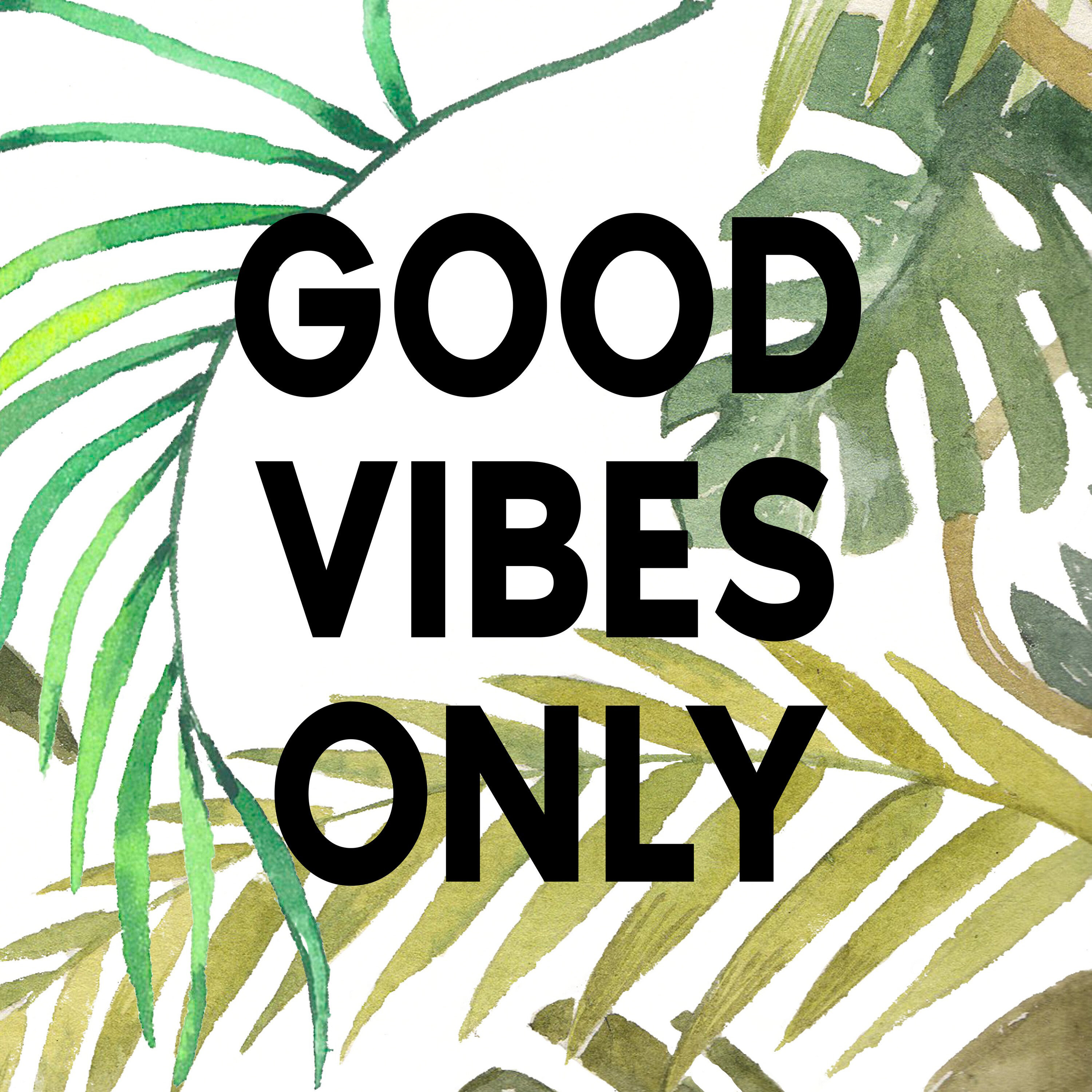 Trule Good Vibes Only Vii Graphic Art Print On Wrapped Canvas Wayfair