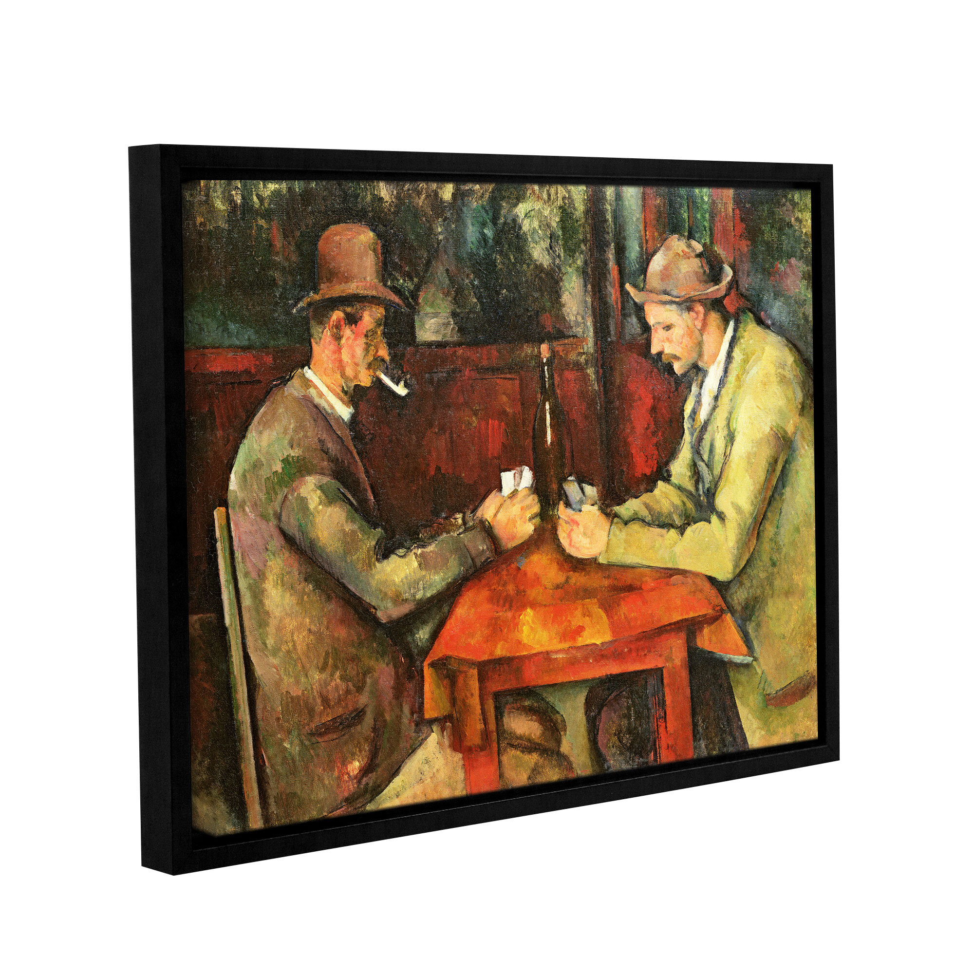 Charlton Home® The Card Players - Painting on Canvas | Wayfair