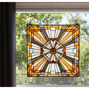 Stained Gl Panels You Ll Love Wayfair Stained Gl Pharaoh S Jeweled Window Panel