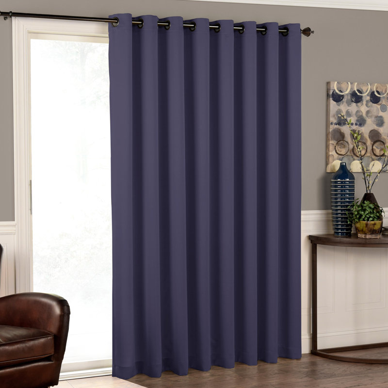 Lochlan Solid Room Darkening Grommet Single Curtain Panel