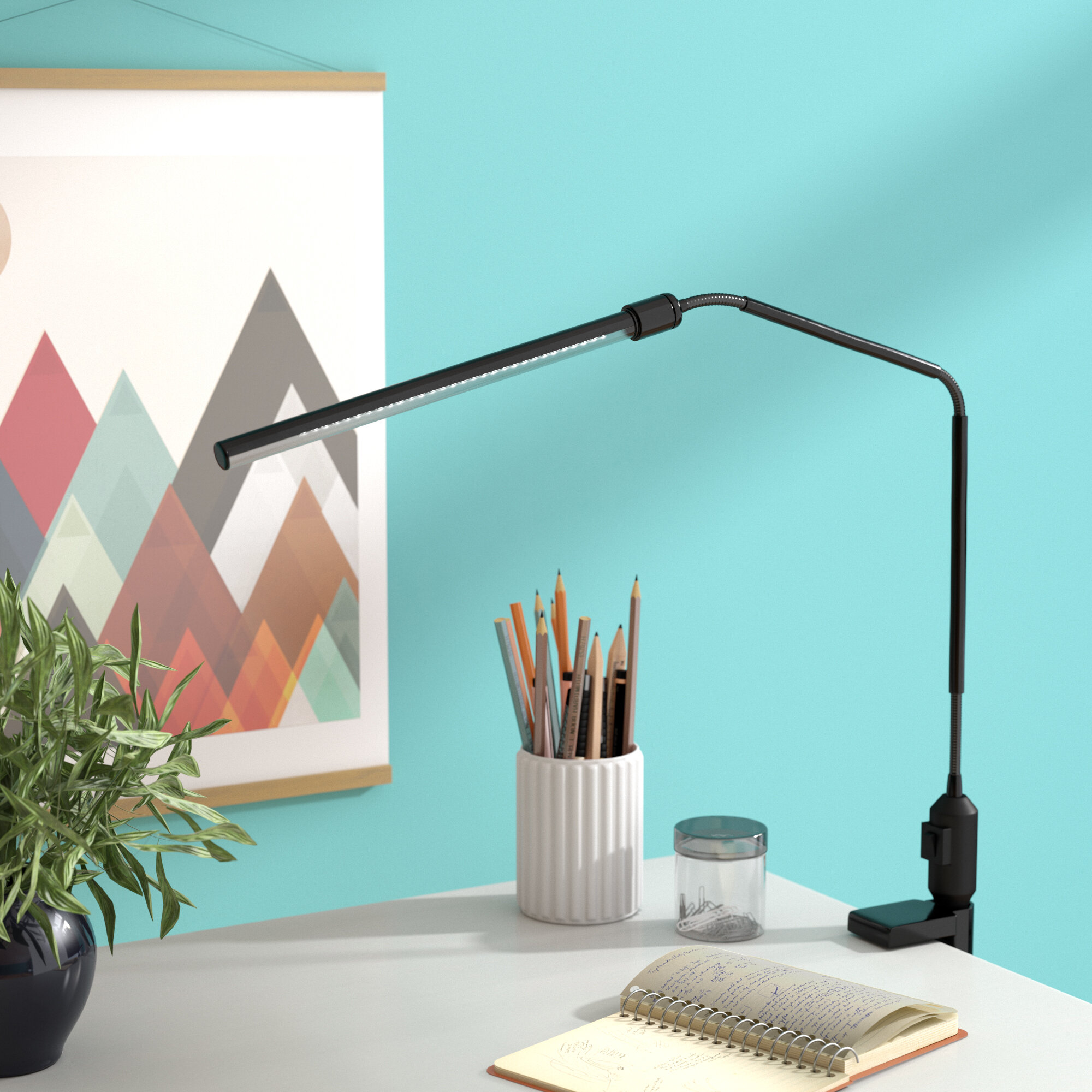 clamp reading lamp