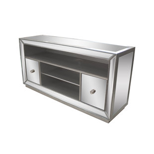 Mirrored Tv Wall Cabinet Wayfair Mirrored Tv Stand For Tvs Up To 58