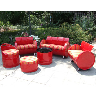 Bravada Salsa 6 Piece Sunbrella Sofa Set With Cushions by Drum Works Furniture Purchase