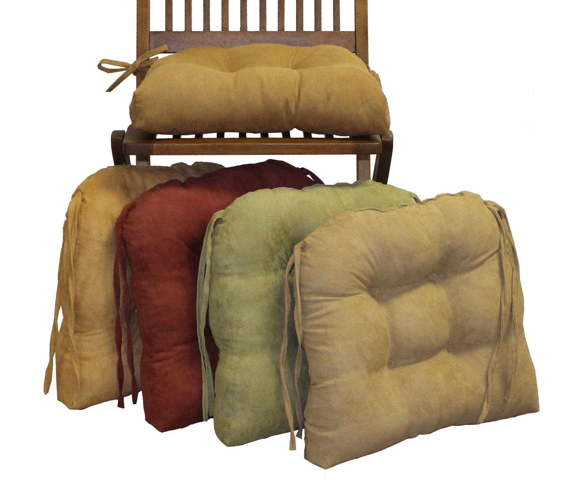 Charlton Home Microsuede Fabric Dining Chair Cushion Reviews Wayfair
