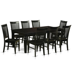 Beesley 9 Piece Black Dining Set by Darby Home Co