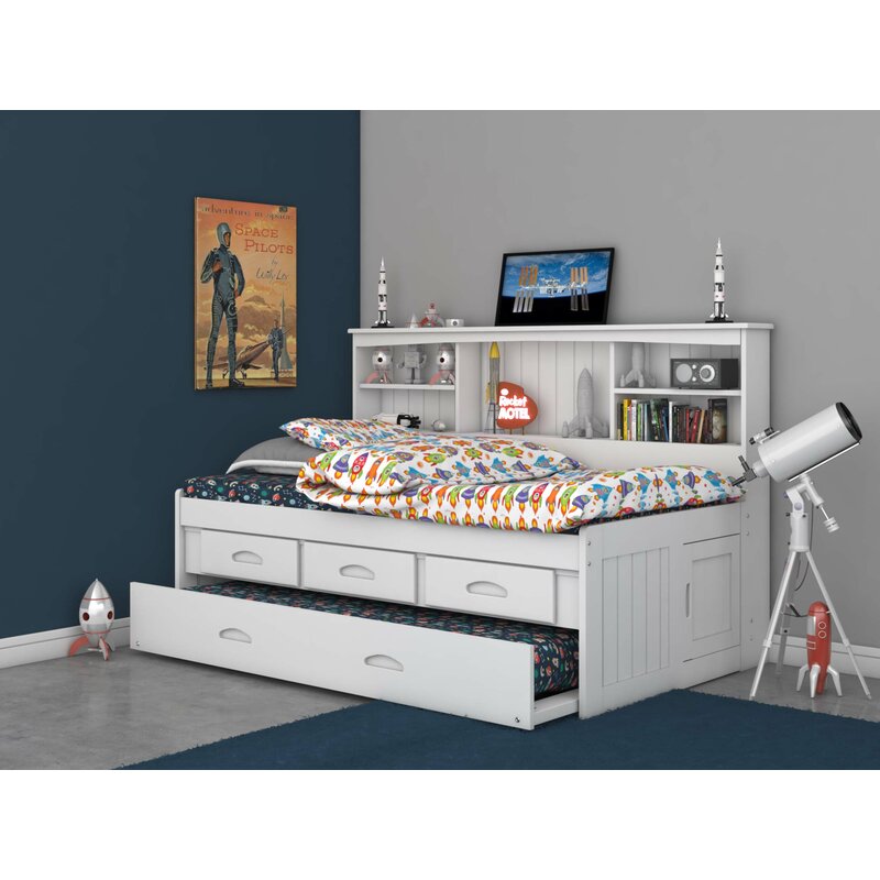 Greyleigh Norberto Mate S Captain S Bed With Trundle Drawers