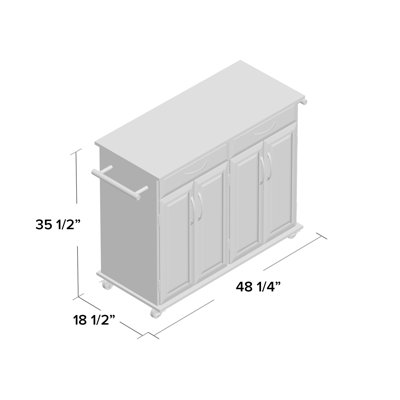 Pinkston Storage Kitchen Cart