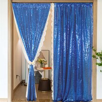 Navy Sequin Photography Backdrop Curtains 2 Panels 2FTx8FT Wedding Photo Backdrop Glitter Birthday Bridal Party Curtains Sparkle Background Drapes 