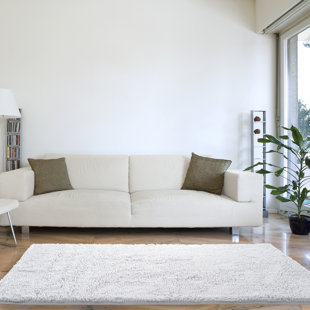 Black And White High Pile Rug Wayfair Bolick High Pile Hand Woven White Area Rug