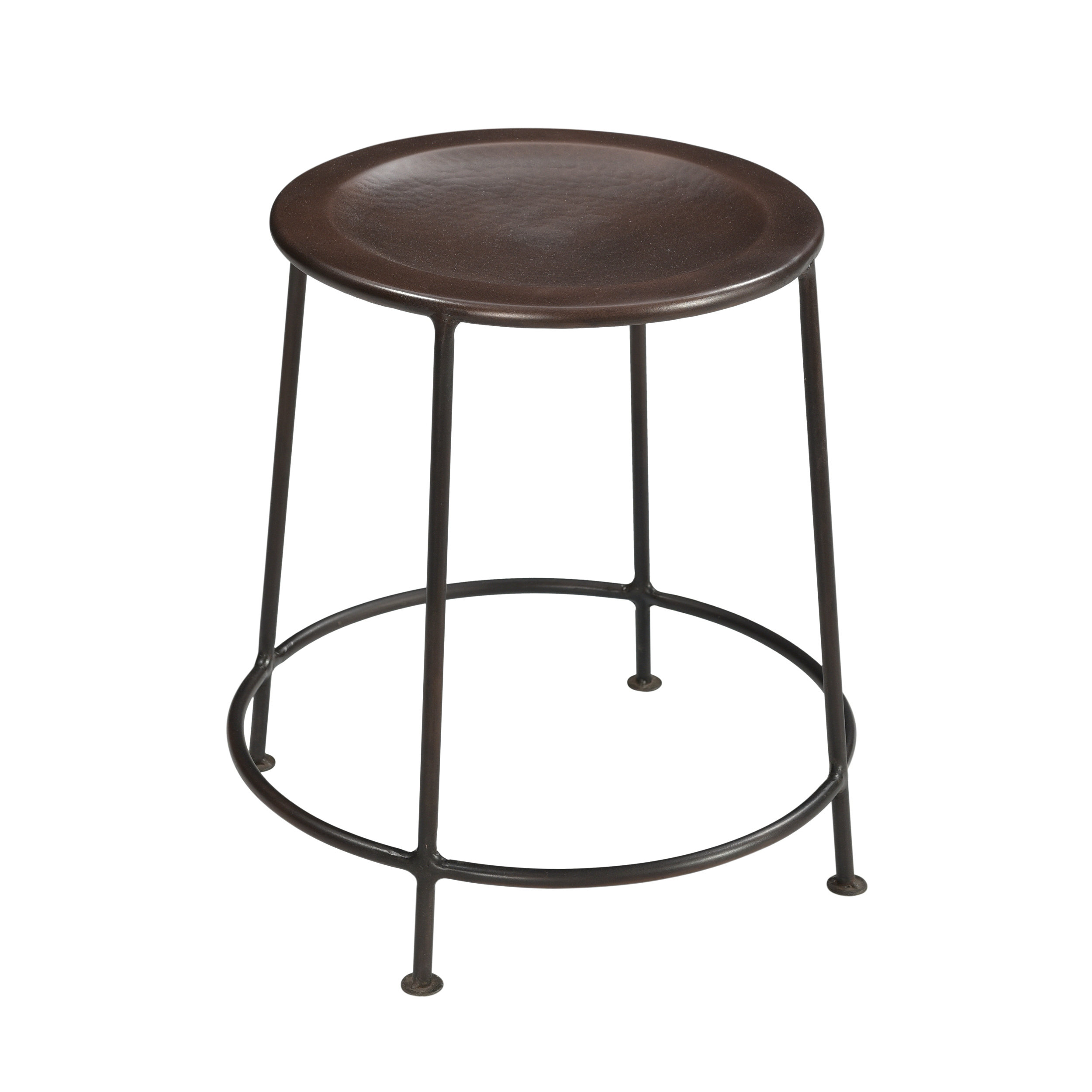 Ebern Designs Robbinsdale 17'' Tall Iron Accent Stool Wayfair