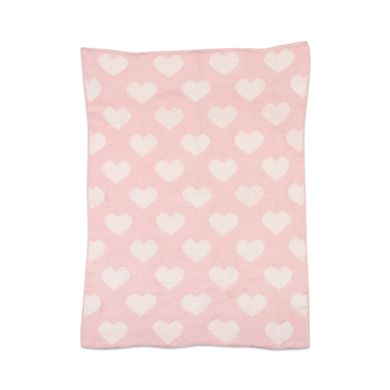 pink heart blanket