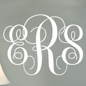 Chic Interlock Monogram Personalized Wall Decal