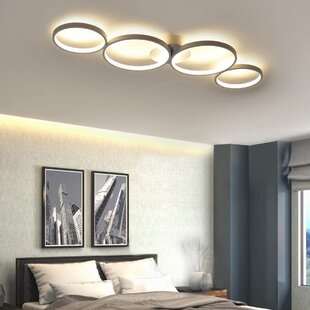 LED Design Decken Lampe Küchen Flur Wohn Schlaf Zimmer Leuchte Samt schwarz/Gold 