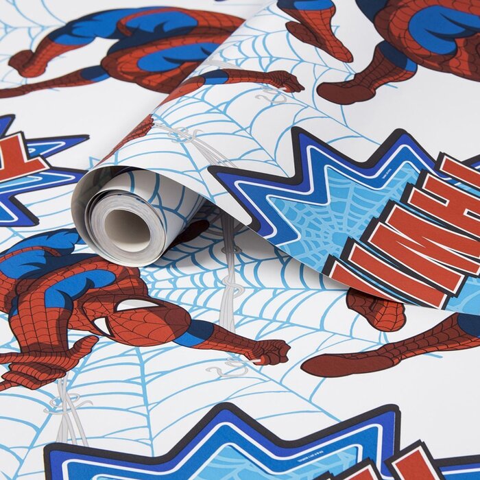 Marvel Spiderman Comic Scene Matte Wallpaper Roll