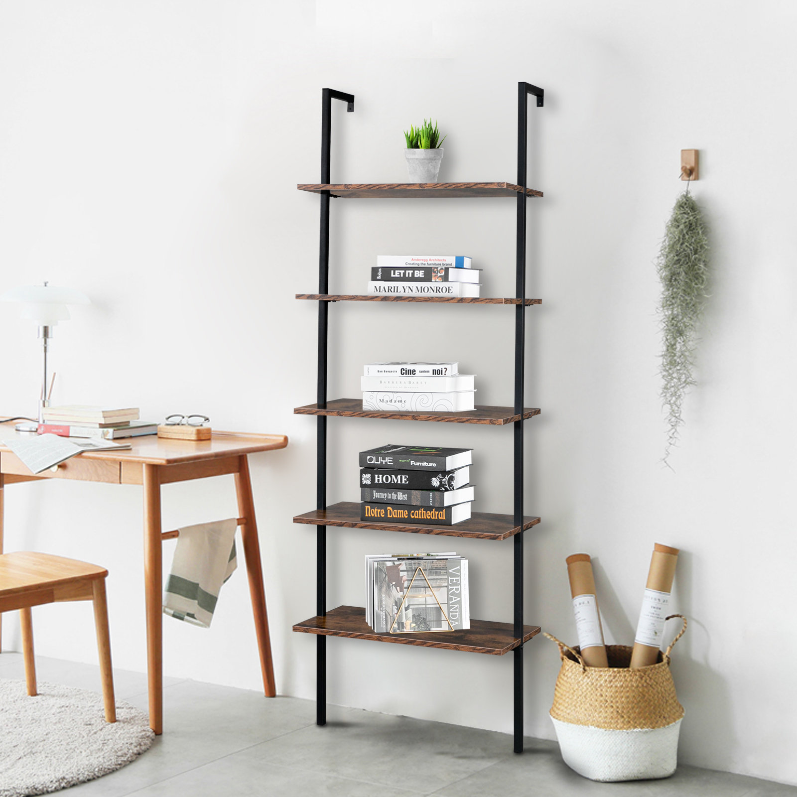 17 Stories Ladder Bookcase Wayfair