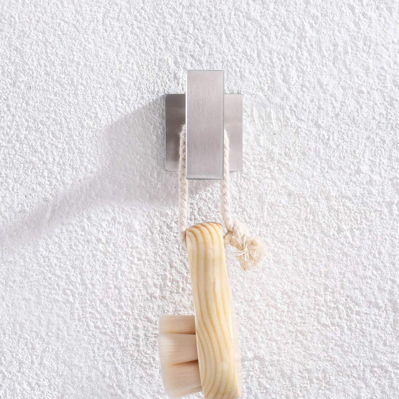 Anglesimple Single Stainless Steel Wall Mounted Towel Hook Reviews Wayfair
