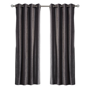 Luxe Solid Blackout Thermal Grommet Curtain Panels