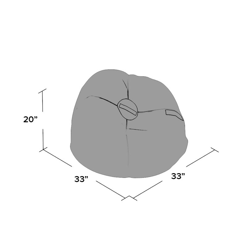Comfort Research Big Joe Standard Bean Bag Chair Lounger