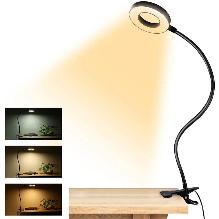 USB Clip-on Table Desk Bed Piano Reading Light Desk Lamp Warm White LED Flexible