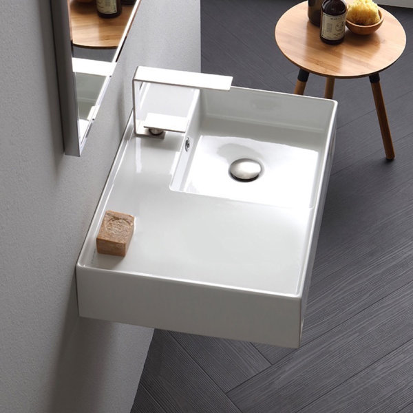 Scarabeo by Nameeks White Ceramic Rectangular Wall Mount ...