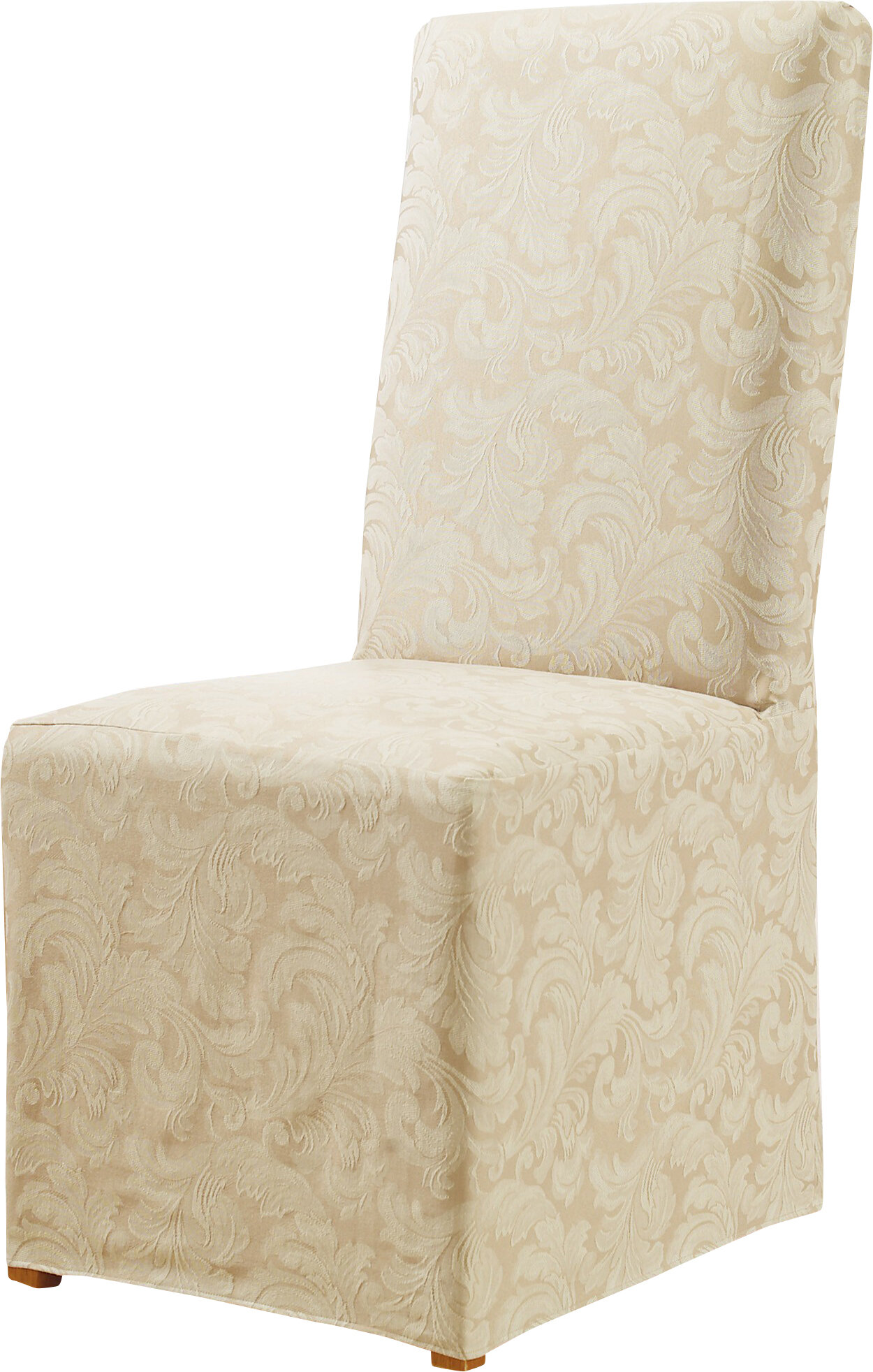 Sure Fit Scroll Classic Dining Chair Skirted Slipcover Reviews