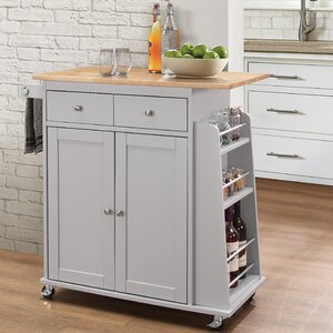 Brecht Contemporary Kitchen Cart