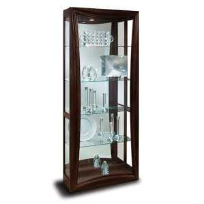 Halo Gemini Lighted Curio Cabinet by Philip Reinisch Co.