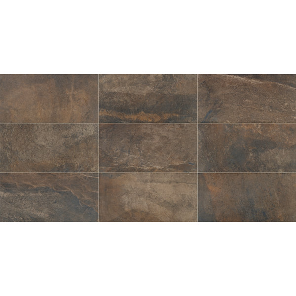 Daltile Slate Attaché 12 X 24 Porcelain Field Tile In Brown Daltile Slate Attaché 12 X 24 Porcelain Field Tile In Brown Reviews Wayfair