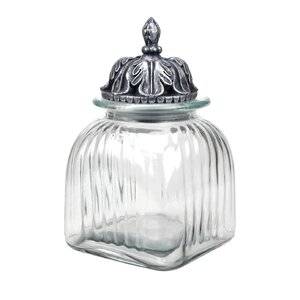 Canister with Decorative Lid (Set of 2)