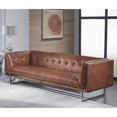 17 Stories Gulielma Leather Chesterfield Sofa Reviews Wayfair Compare Similar Items Cur Item Gulielma Leather Chesterfield Sofa