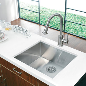 Alma 23 inch Undermount 16 Gauge Stainless Steel Kitchen Sink
