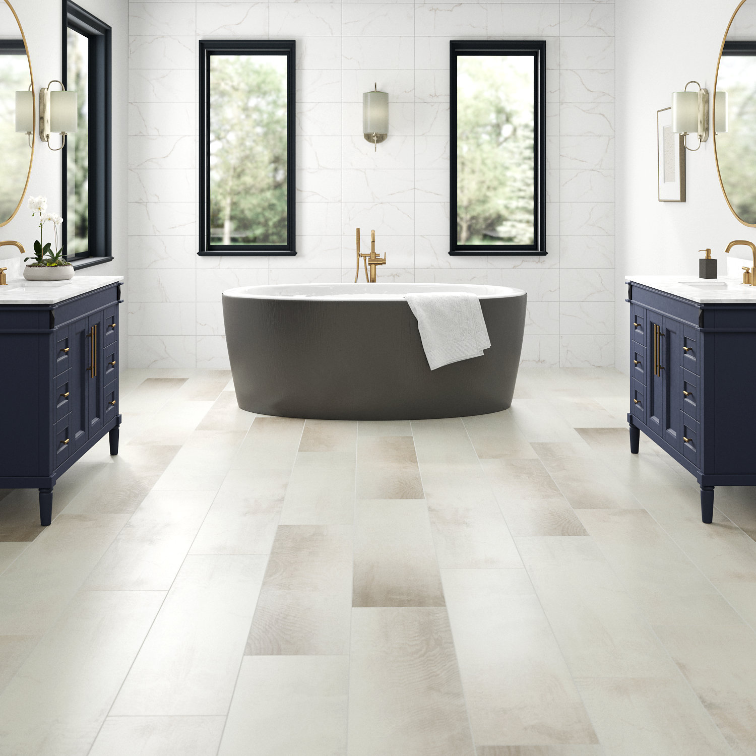 Emser Tile Porch 12 X 47 Porcelain Wood Look Wayfair Emser Tile Porch 12 X 47 Porcelain