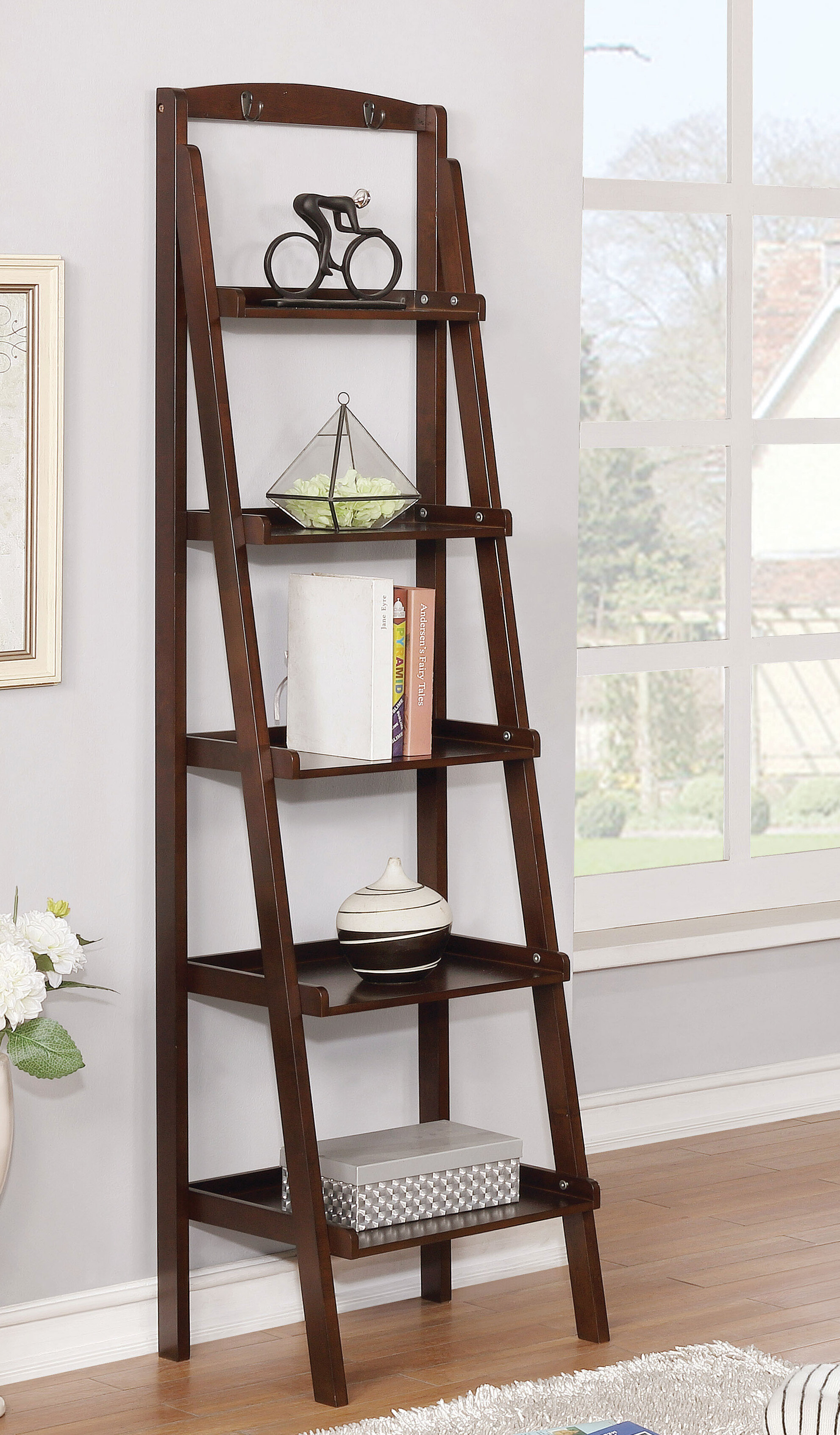 Charlton Home Shellie Ladder Bookcase Reviews Wayfair Ca