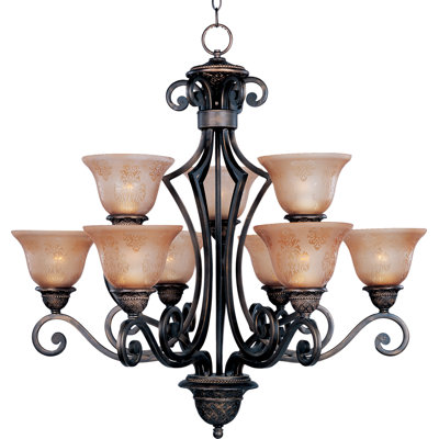 Hopson 9-Light Shaded Classic / Traditional Chandelier