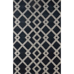 Glenside Hand Tufted Midnight Navy Area Rug